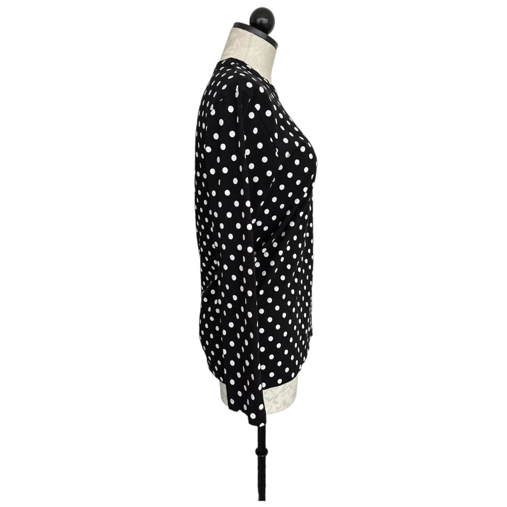 Comme Des Garcons Play Polka Dot Long 100% Cotton Tee Embroidered Heart Size L - Picture 7 of 15